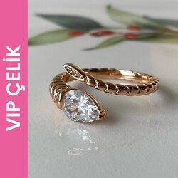 Vip Çelik Yüzük Snake