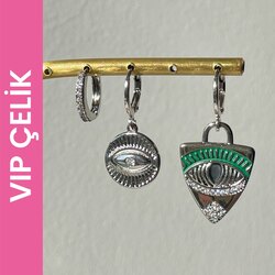 Vip Özel Seri 3’lü Set Çelik Küpe