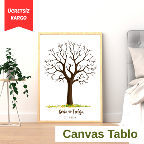Kişiselleştirilebilir Parmak İzi Tablo – Canvas