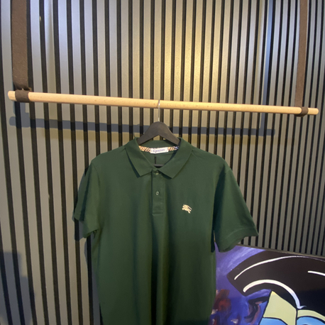 BURBERRY-POLO YAKA YEŞİL