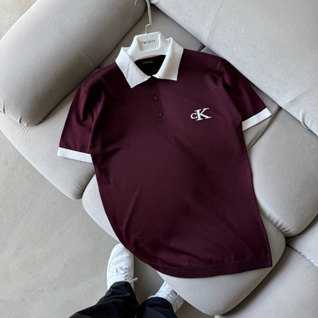 Ck-TRİKO POLO YAKA BORDO