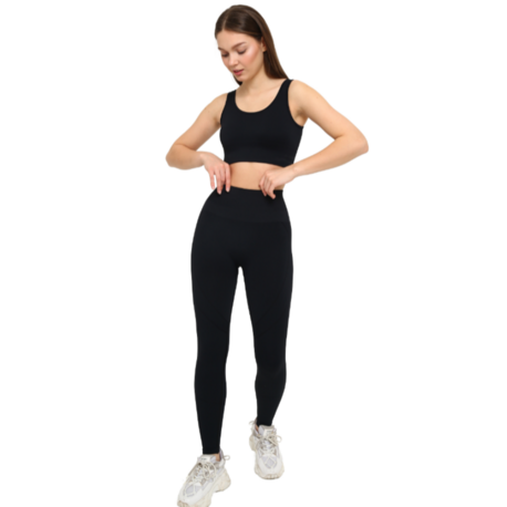 Push Up Tayt Takım Siyah