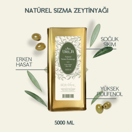 NATUREL SIZMA ZEYTİNYAĞI (ERKEN HASAT) (5 LT) (Yeni Sezon)