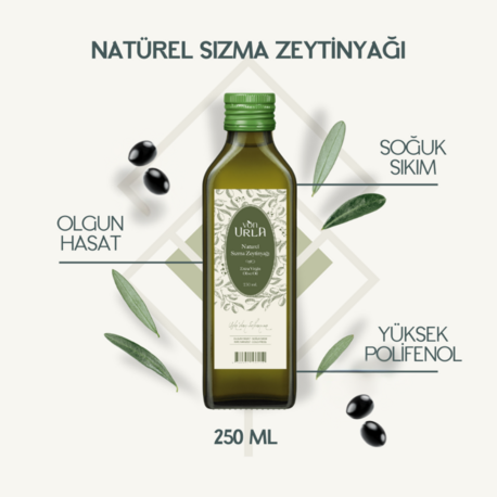 NATUREL SIZMA ZEYTİNYAĞI (OLGUN HASAT) (250 ML) (Yeni Sezon)