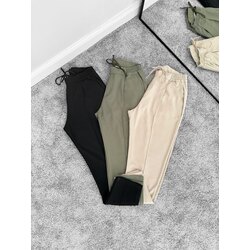 Bel Lastikli Baggy Kumaş Pantolon