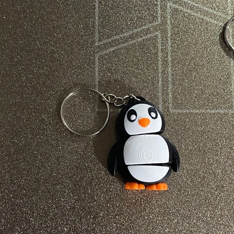 Penguen anahtarlık (hareketli)