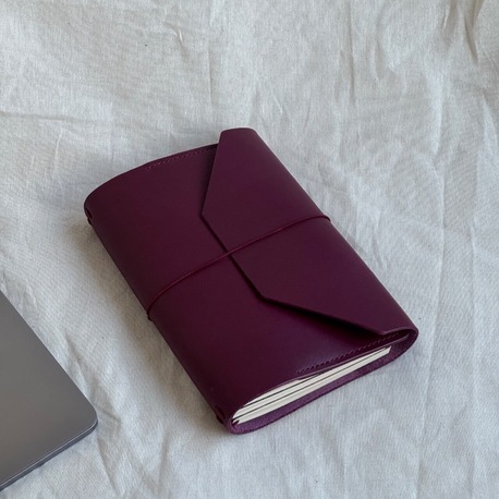 Custom A5 Veg-Tanned Trifold Leather Journal