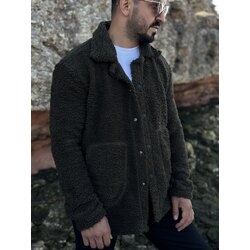 Haki Peluş Ceket