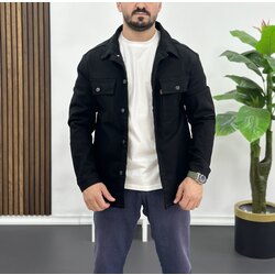 Denim ceket -siyah 