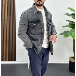 Denim Ceket -Füme 