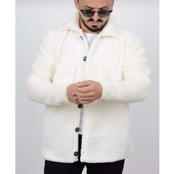 beyaz peluş ceket