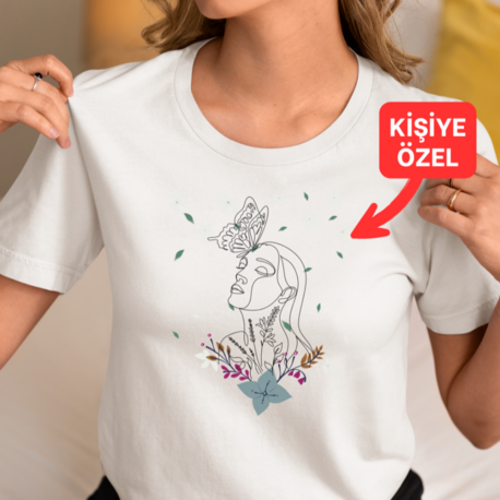 Kişiye Özel Fotoğraf / Tasarım / Söz Baskılı T-shirt