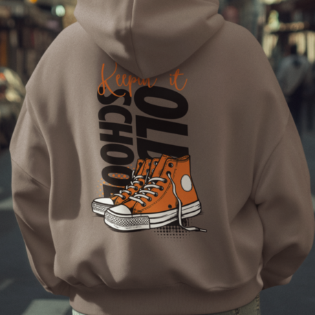 Ayakkabı Temalı Unisex Kapşonlu Sweatshirt – Minimalist ve Şık