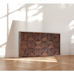 Modern Mid Century Ahşap Duvar Dekoru