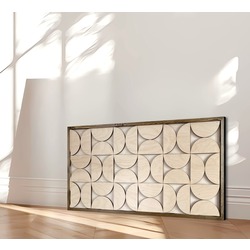 Modern Mid Century Ahşap Duvar Dekoru