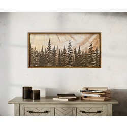 Boho Orman Ahşap Tablo