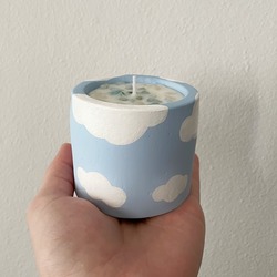 Magic Clouds - Doğal Taşlarla Süslenmiş Kokulu Doğal Soya Mumu