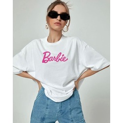West Side TR Barbie baskılı bol kesim T-Shirt