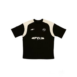 BLACK JERSEY OVERSİZE T SHİRT 