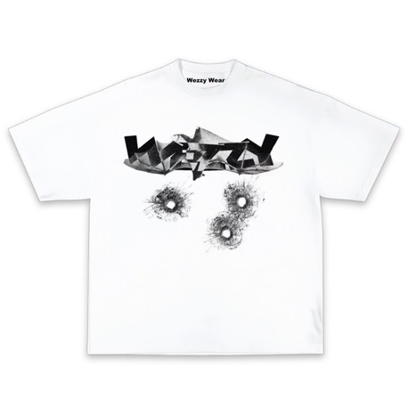 Wezzy Bullet Impact White Tshirt
