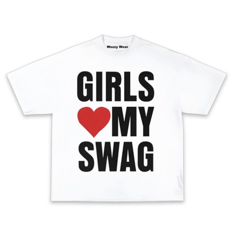 Girls My Swag Tshirt White