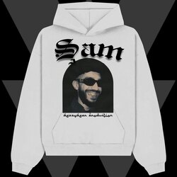 Şam Beyaz Hoodie