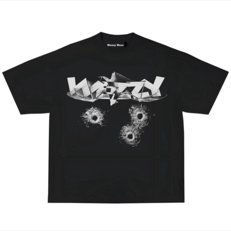 Wezzy Bullet Impact Black Tshirt