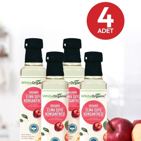 ORGANİK ELMA SUYU KONSANTRESİ 330GR 4 ADET