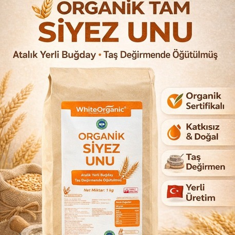 ORGANİK TAM SİYEZ UNU-SİYEZ BUĞDAY UNU 1KG