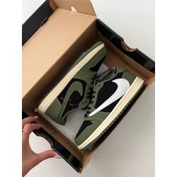Travis Scott x Air Jordan 1 Low OG Black Olive