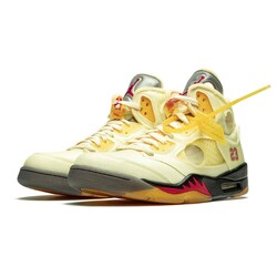 Off White x Air Jordan 5 Retro SP 'Sail'