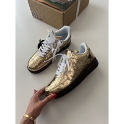 Air Force 1 X Louis Vuitton Gold Monogram