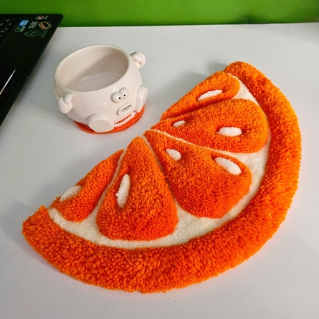 3 boyutlu Portakal Dilimi Tufting Klavye Halısı