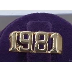 1981 doğum tarih ayarlanabilen yüzük 