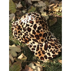 Leopar kasketi bayan şapka 