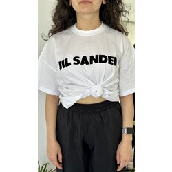 Jil Sander Kadife Baskılı T-Shirt