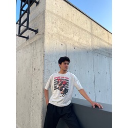 Oversize unisex baskılı tişört 1067