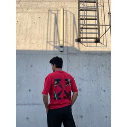 Oversize unisex baskılı tişört 1093