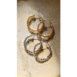 Çelik spiral halka küpe