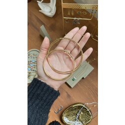 Çelik old big hoop halka küpe