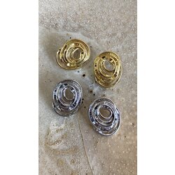 Çelik spiral vintage küpe
