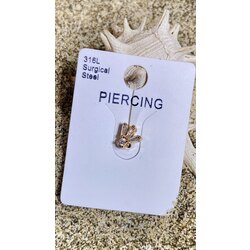 Çelik baget pati piercing