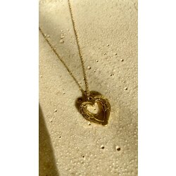 Wing heart kolye