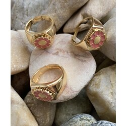 Pembe Papatya Yüzük Gold
