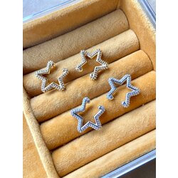 Zirkon yıldız earcuff