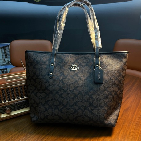 Coach Signature Tote Bag Acı Kahve