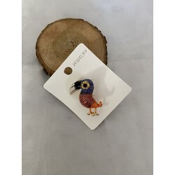 Tukan kuşu broş