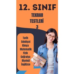 12. SINIF TÜM DERSLER TEST KİTABI 3