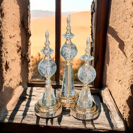 3 LÜ KRİSTAL ALEM KÜRE-2 Farklı Renk Seçeneğiyle