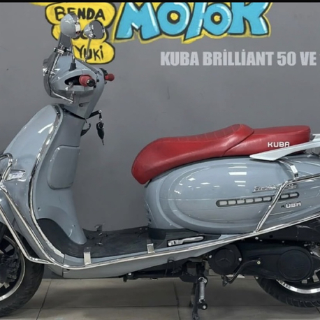 KÜBA BRİLANT 50)125 CC MODELERİNE TAM UYUMLU ÖZEL ÜRETİM GÜMÜŞ RENK KORUMA DEMİRİ 